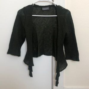 Crop sweater wrap